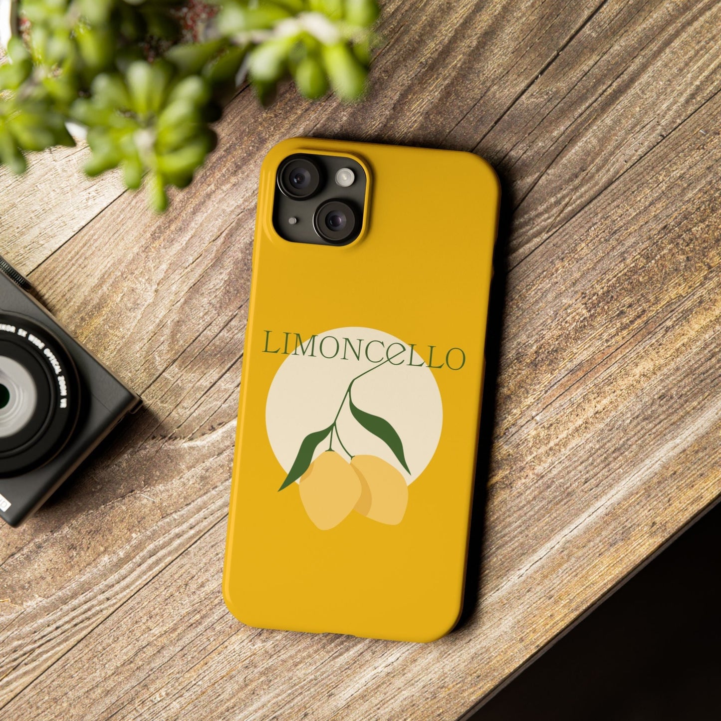 Italian Limoncello Yellow Slim Phone Cases with Lemons, Case-Mate IPHONE16 and all sizes