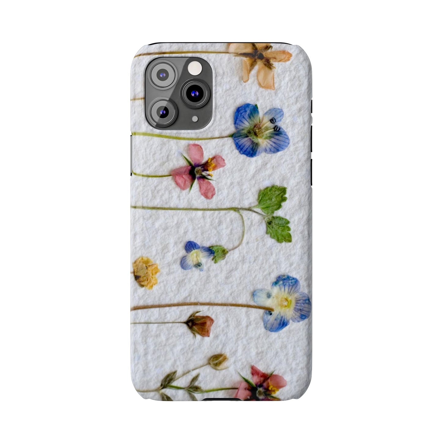 Dried Wild Pink and Purple Flower Image on Paper, Floral Slim Phone Cases, Case-Mate IPHONE16 and all sizes