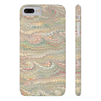 Soft Green and Multi-Colored Marbled Design, Italy Feather Phone Case, Multi-Color, Slim Phone Cases, Case-Mate IPHONE16 and all sizes