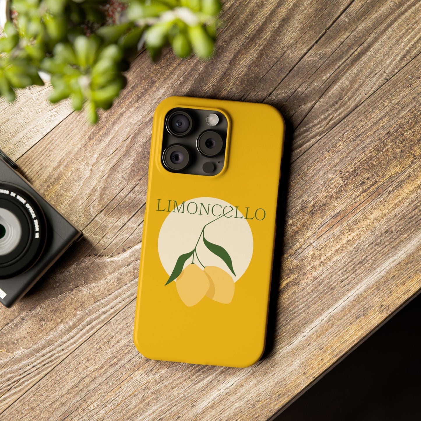 Italian Limoncello Yellow Slim Phone Cases with Lemons, Case-Mate IPHONE16 and all sizes